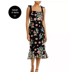 Floral Black Dress